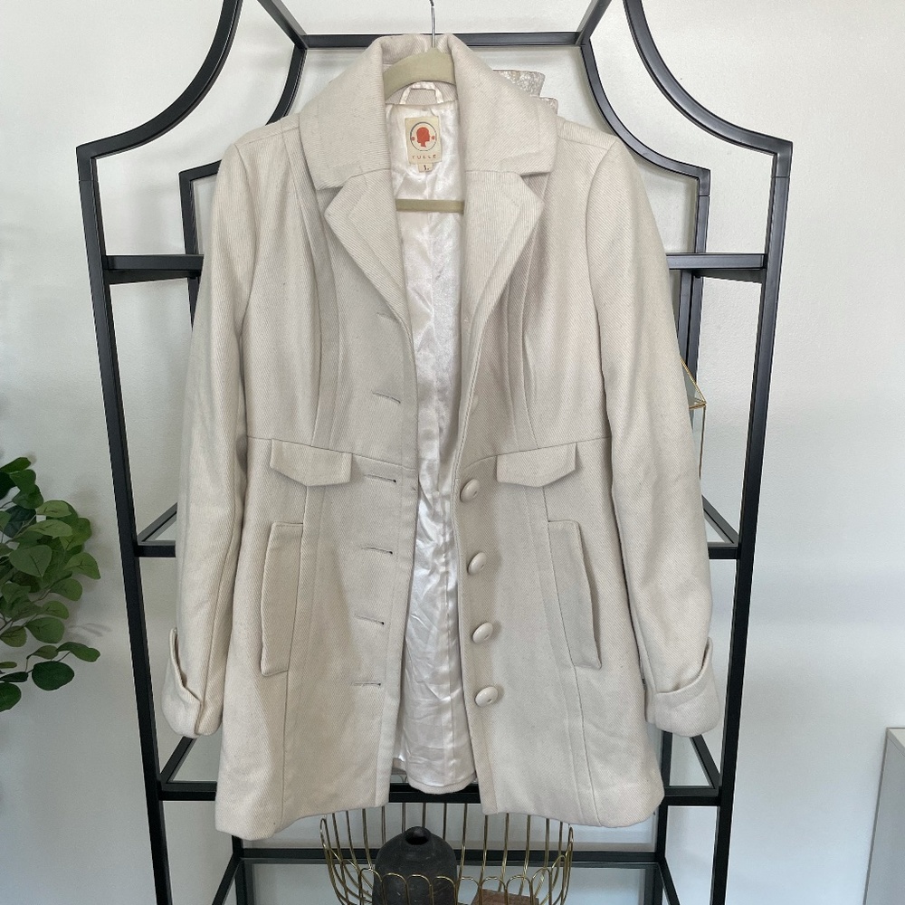 Cream Coat TULLE/ Anthropologie